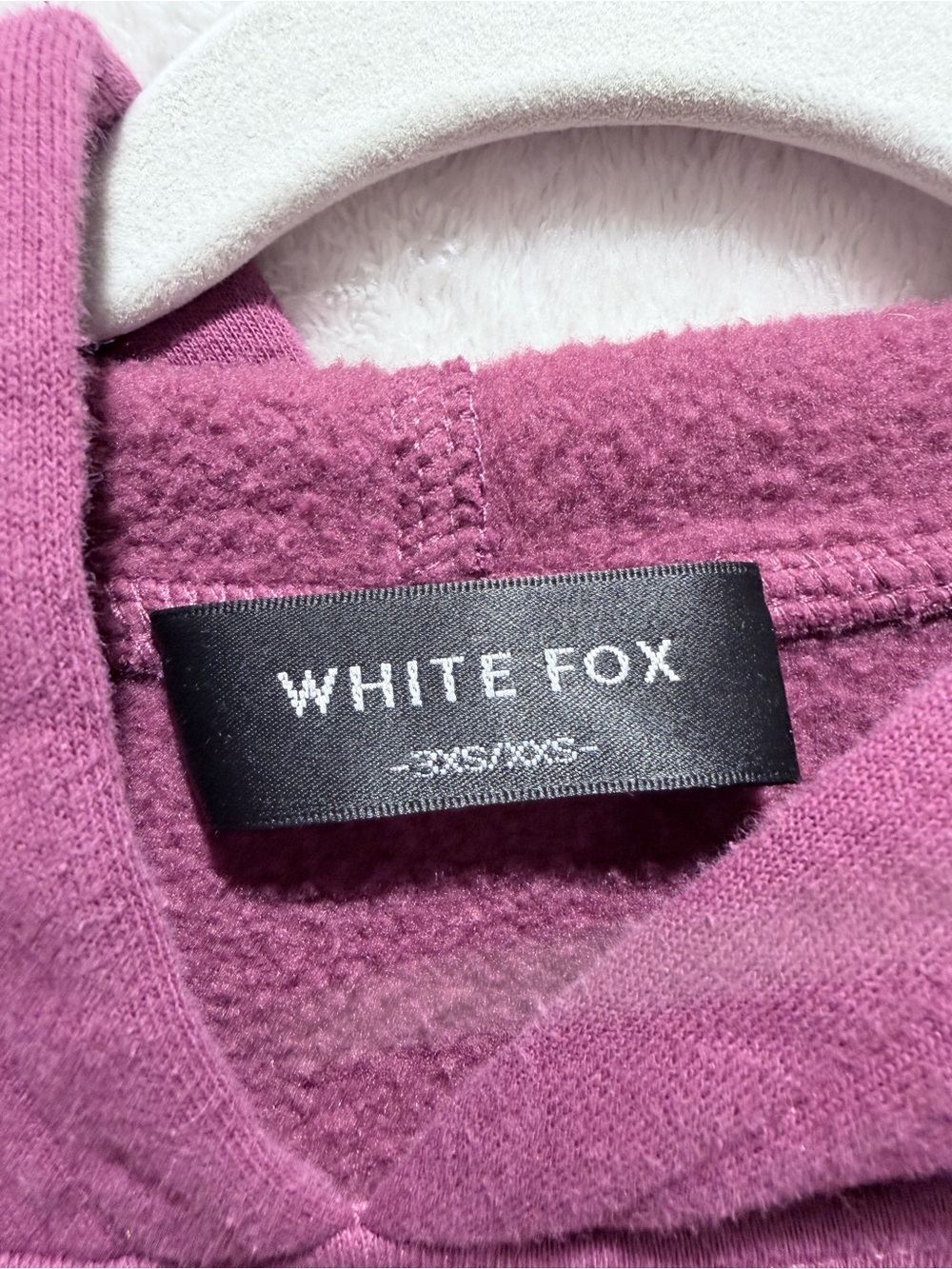 White Fox 11th Street Puff Graphic Hoodie Jogger Sweat Set Pink XS (CIGF002) - Picture 6 of 16